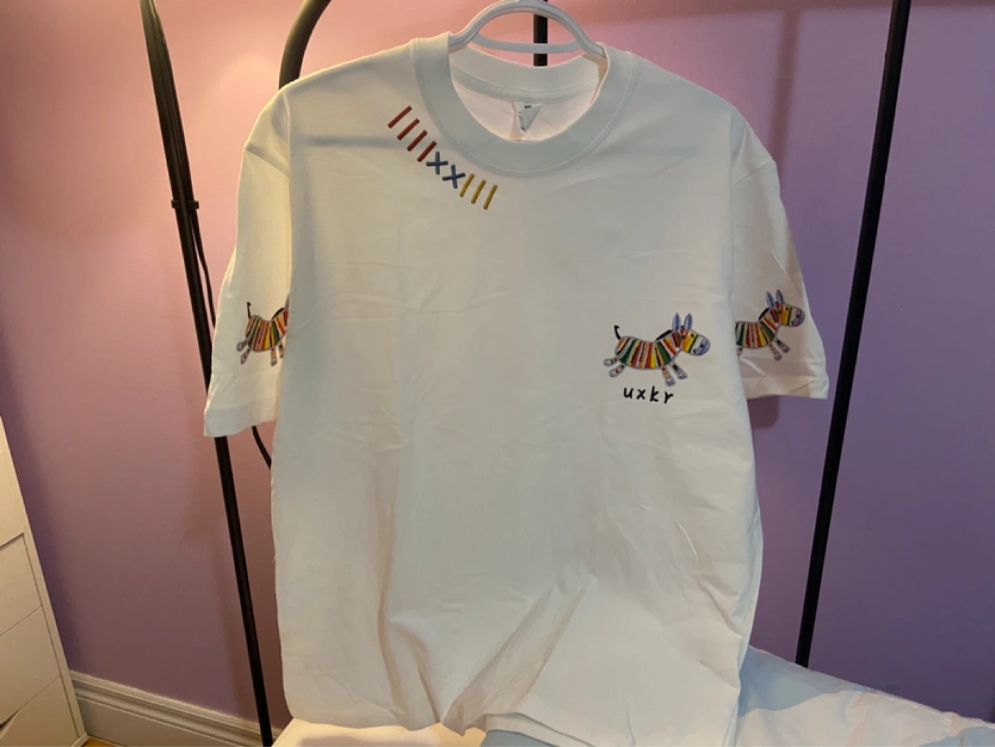 T-shirt with Zebra and Logo Print - photo 2