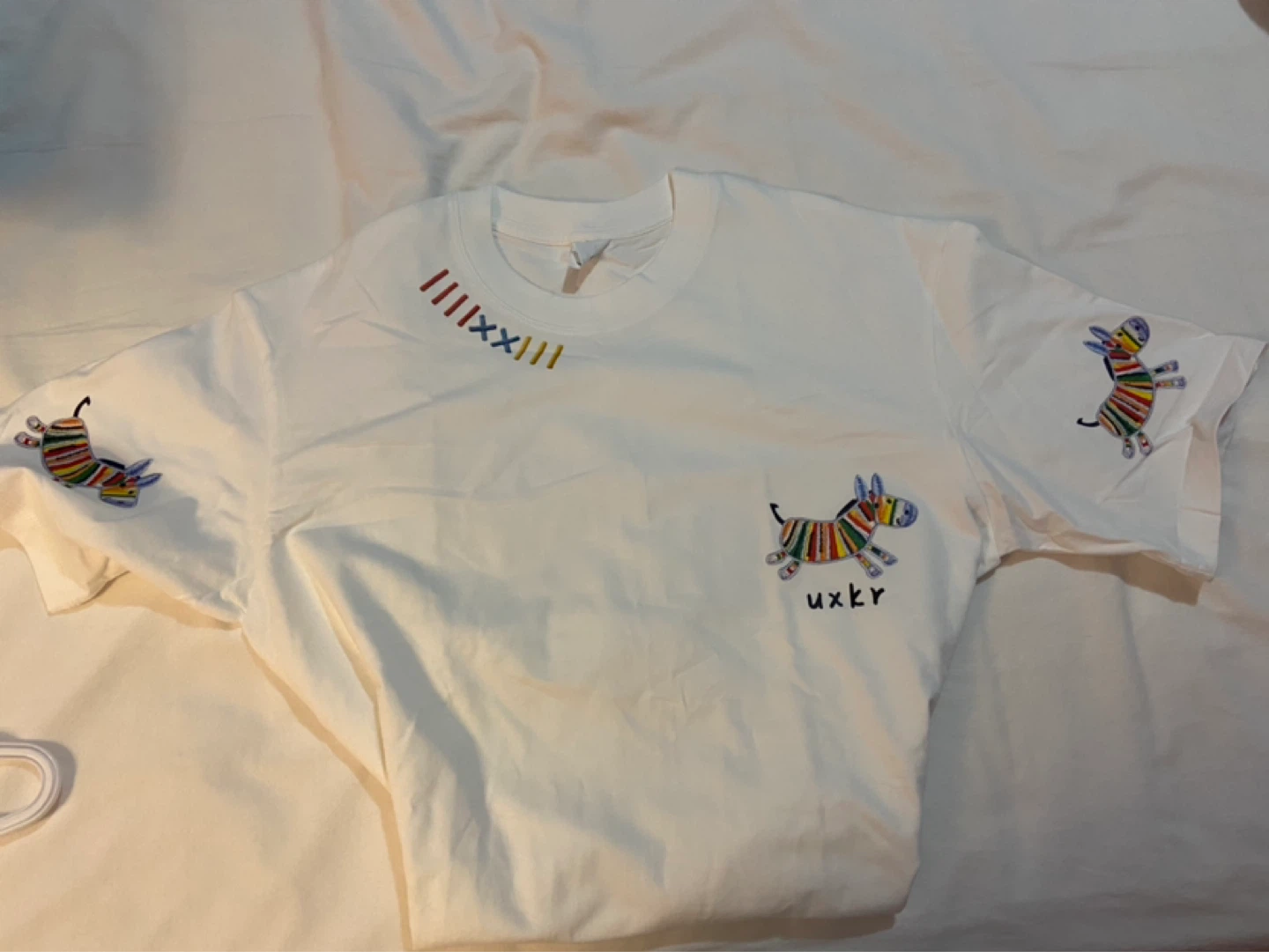 T-shirt with Zebra and Logo Print - photo 3