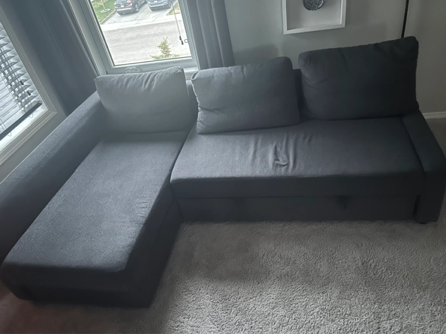 Grey Sectional Sofa with Storage - photo 3