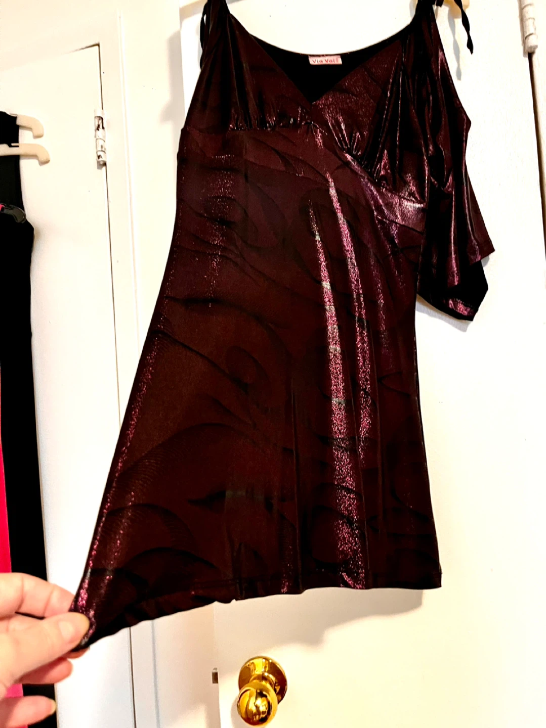 Via Voi USA Metallic  Purple Top S/M size - photo 5