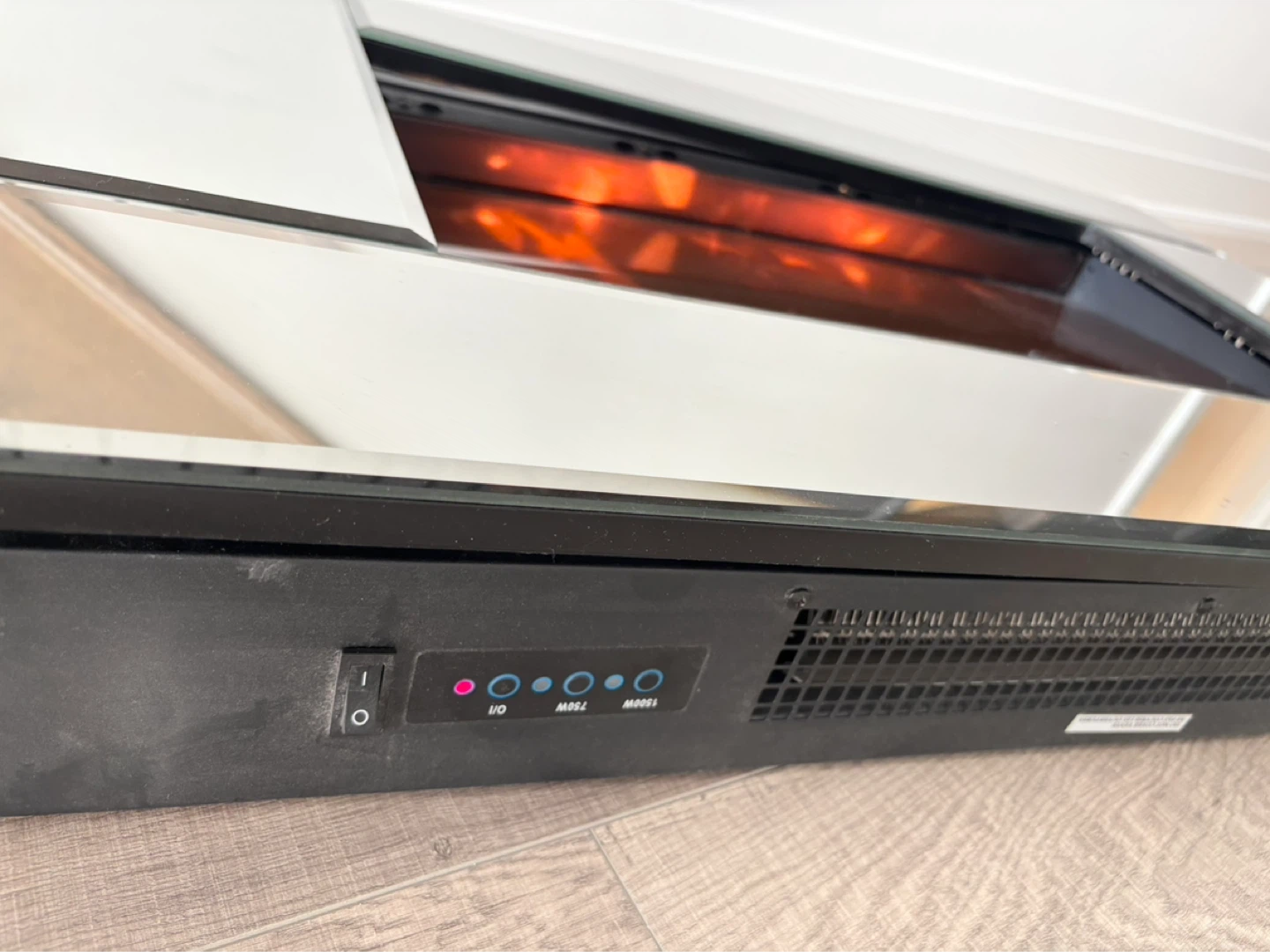 Mirrored Electric Fireplace Heater - photo 2