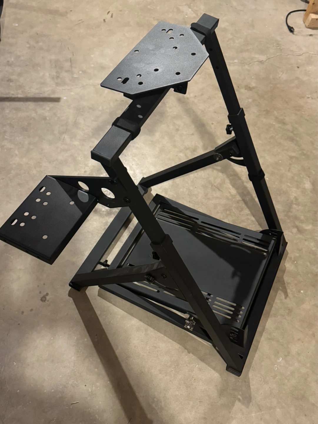 Black Gaming Wheel Stand