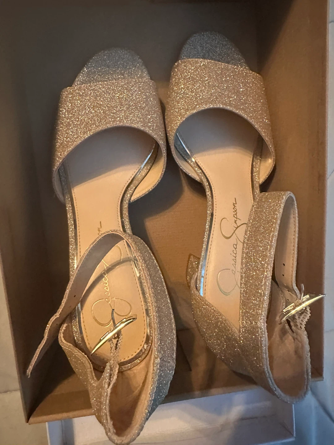 Jessica Simpson Glitter Heels