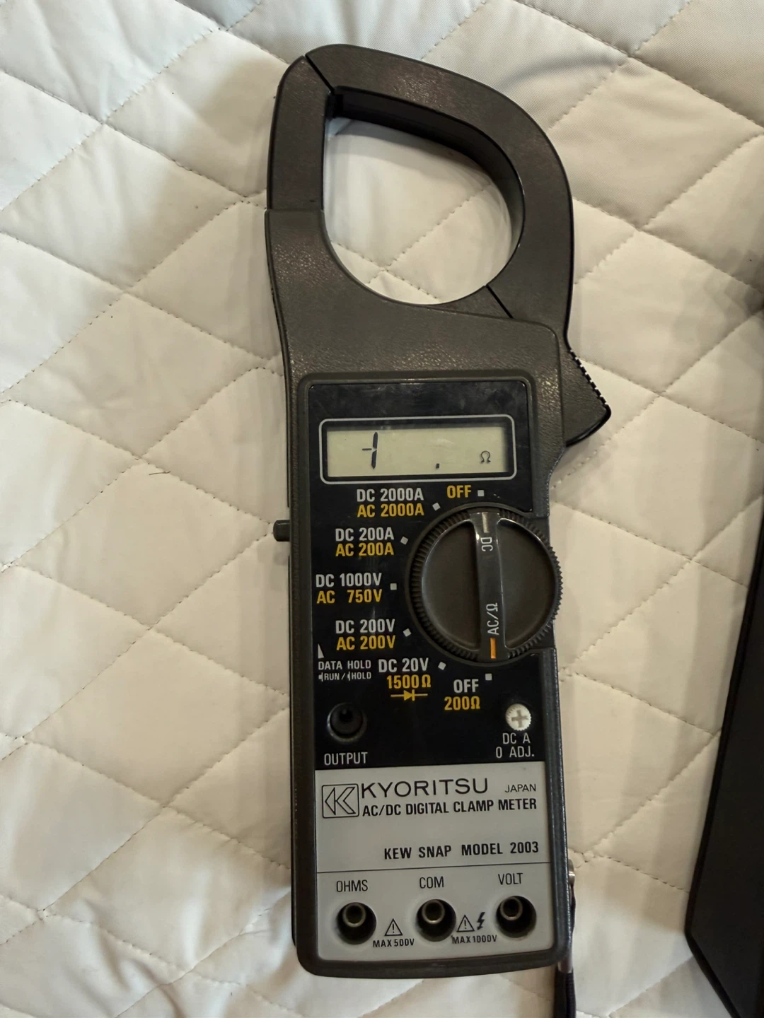 Kyoritsu KEW SNAP Model 2003 AC/DC Digital Clamp Meter - photo 2