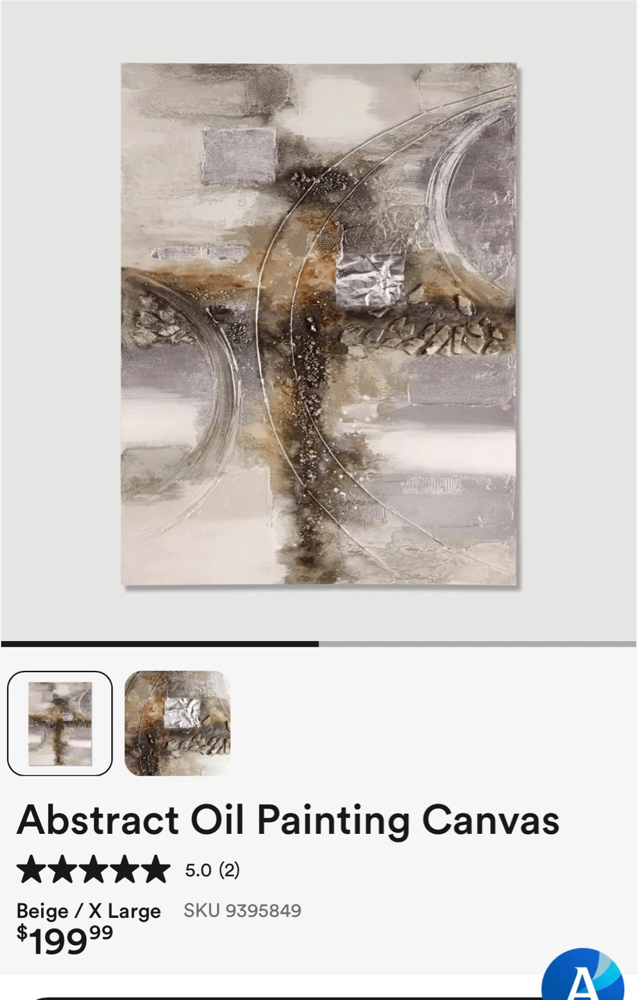 Modern Abstract Oil Painting Canvas - XL - photo 3