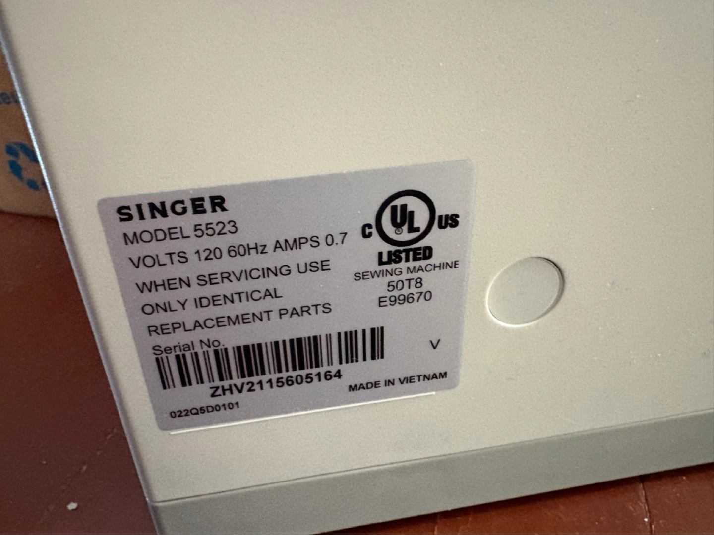 Singer Scholastic 5523 Sewing Machine - photo 3