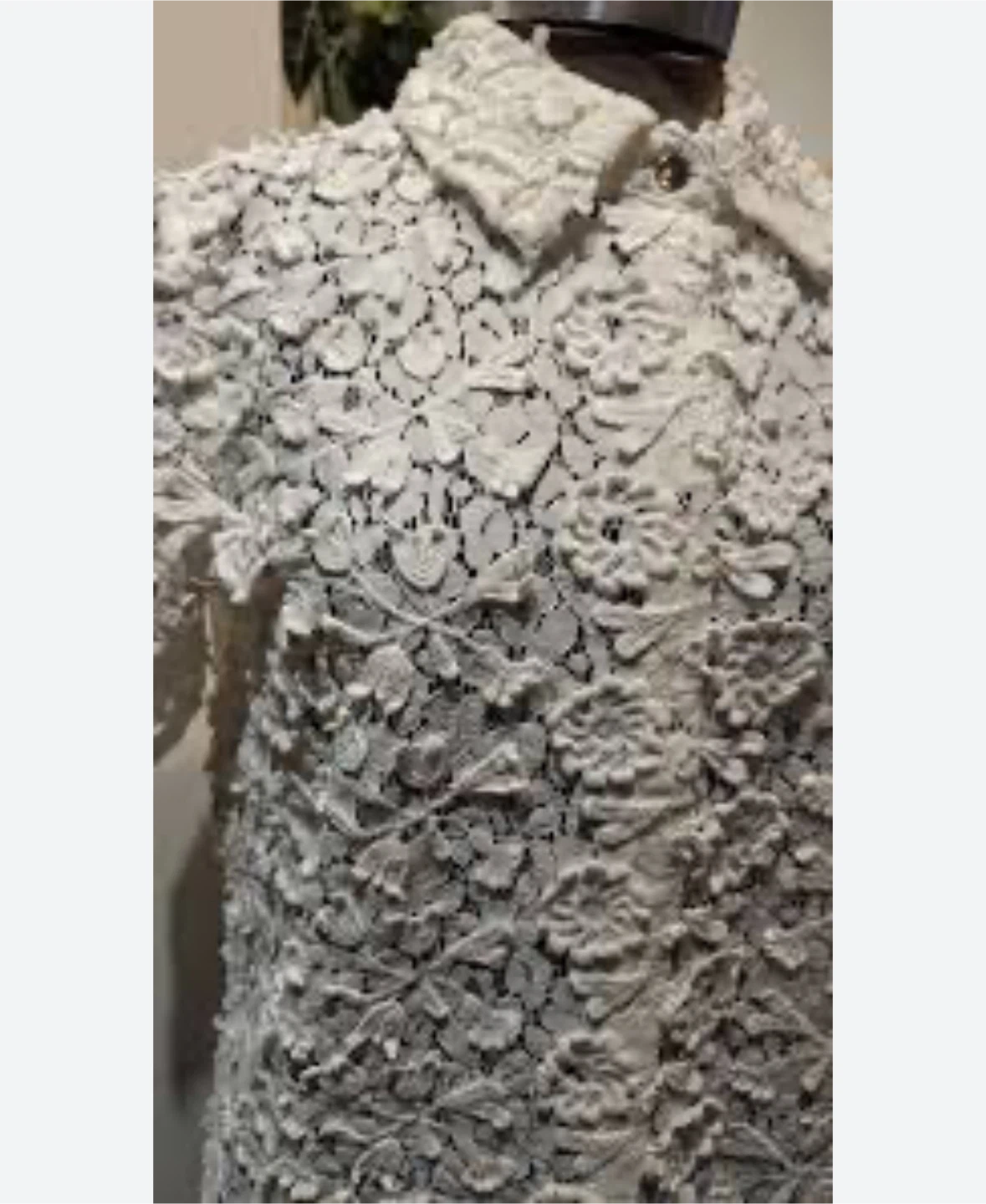 New Cream Lace Button-Up Shirt - photo 2