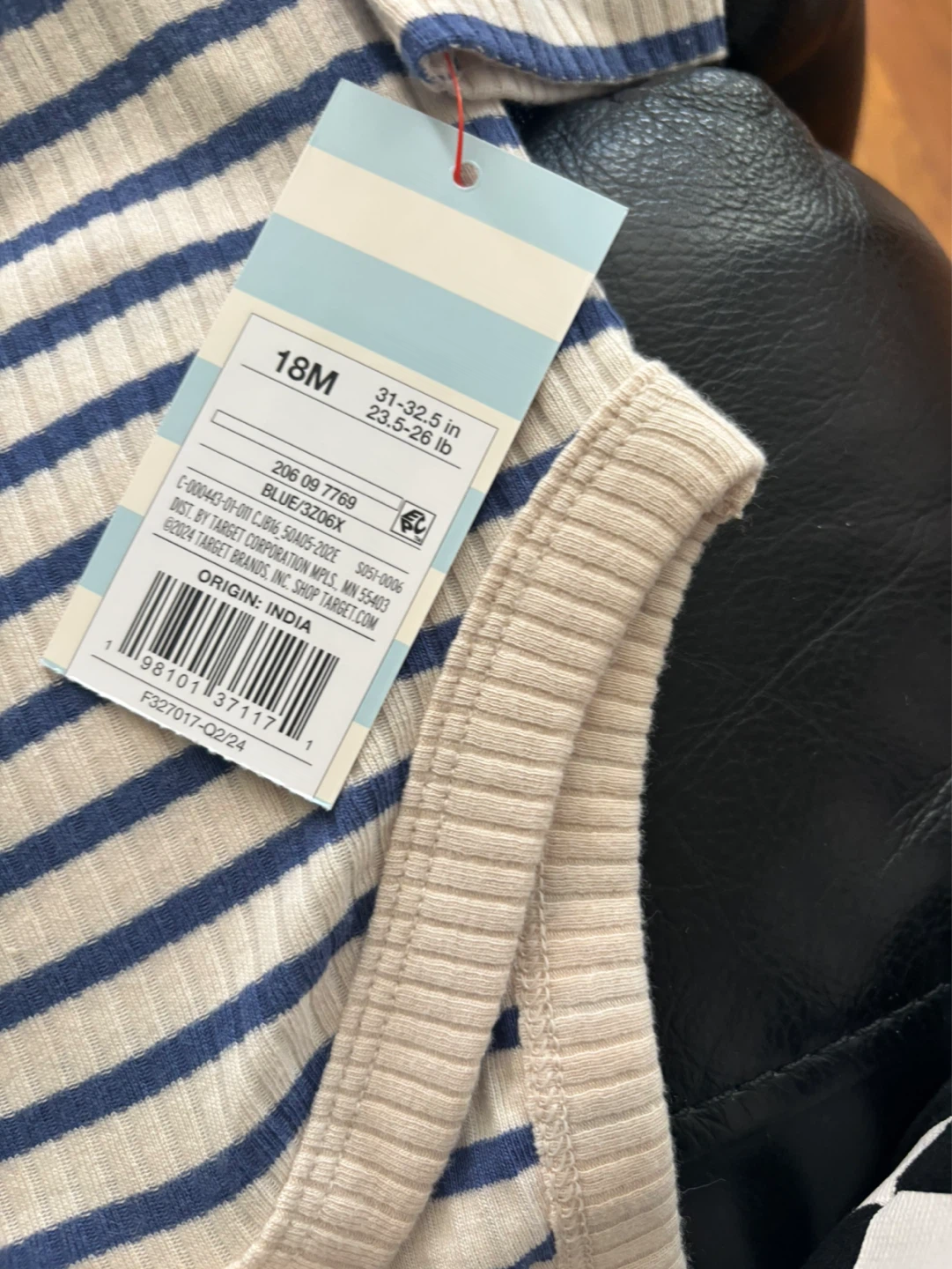 Cat & Jack Baby Boys' Striped Bodysuit 18M - photo 2