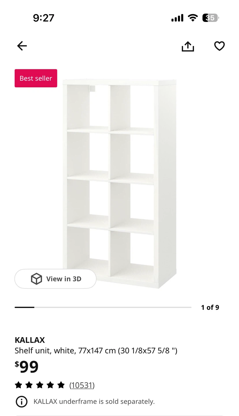 IKEA KALLAX Shelf Unit with 4 Drawers and 4 Storage Bins - photo 4