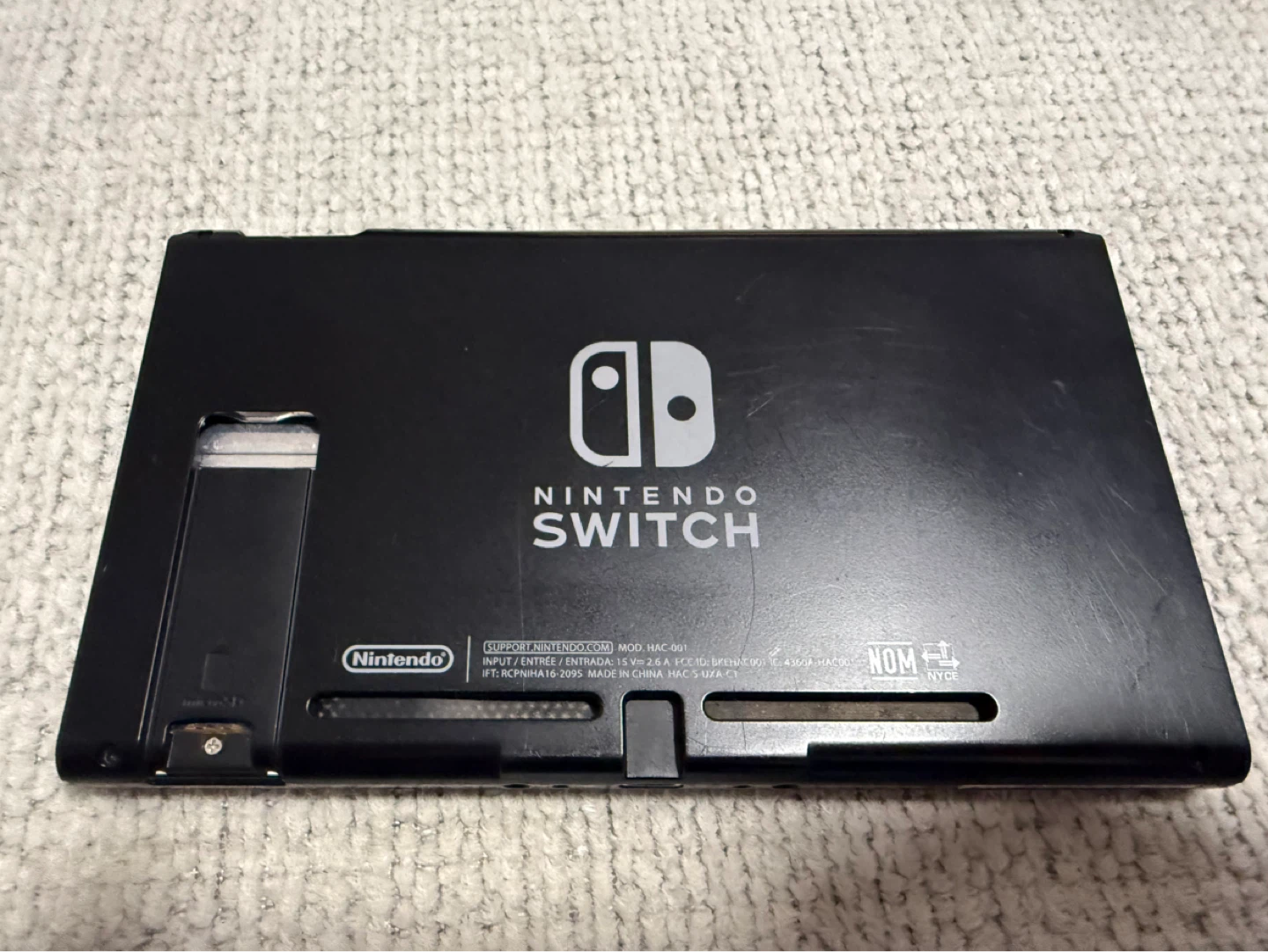 Nintendo Switch Console with Blue and Orange Joy-Cons - photo 5