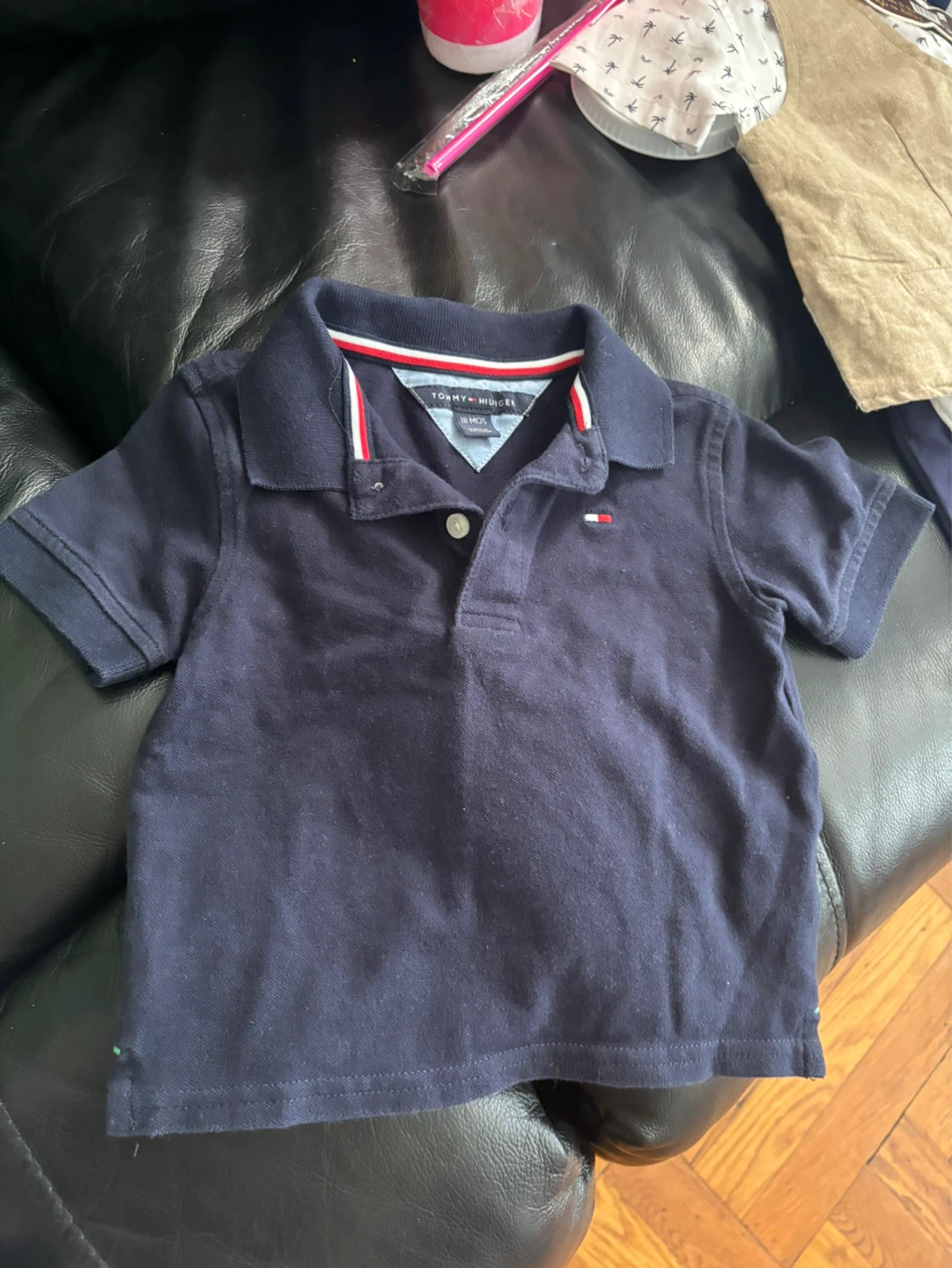 Tommy Hilfiger Navy Polo Shirt - 18 Months