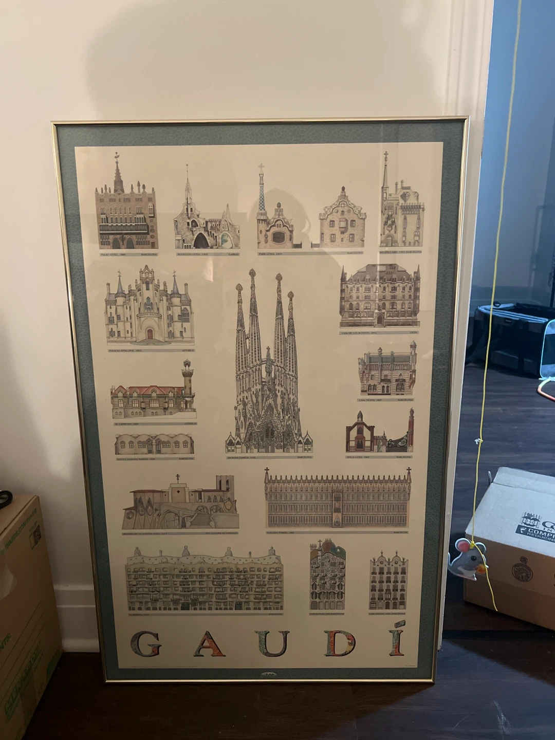 Framed Gaudi Architecture Print