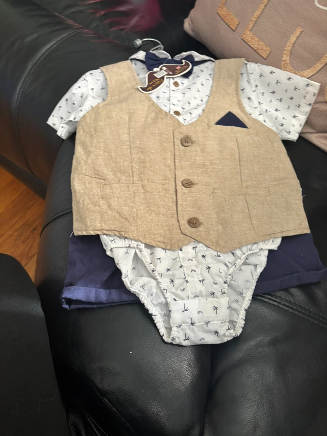 Baby Boy Outfit 5-Piece Vest Set - photo 2