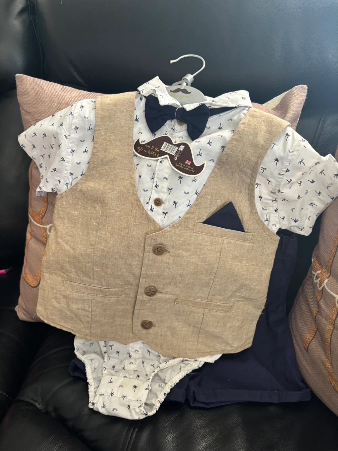 Baby Boy Outfit 5-Piece Vest Set