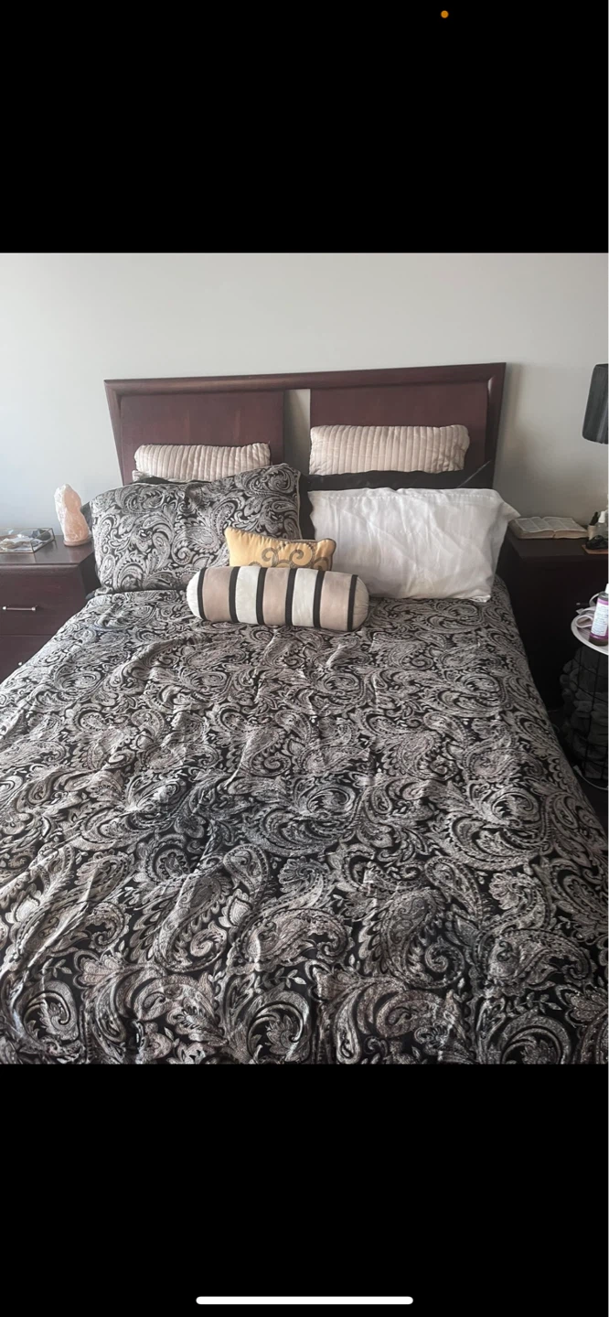 Wooden Bed Frame with Drawers. Need gone this weekend - photo 2