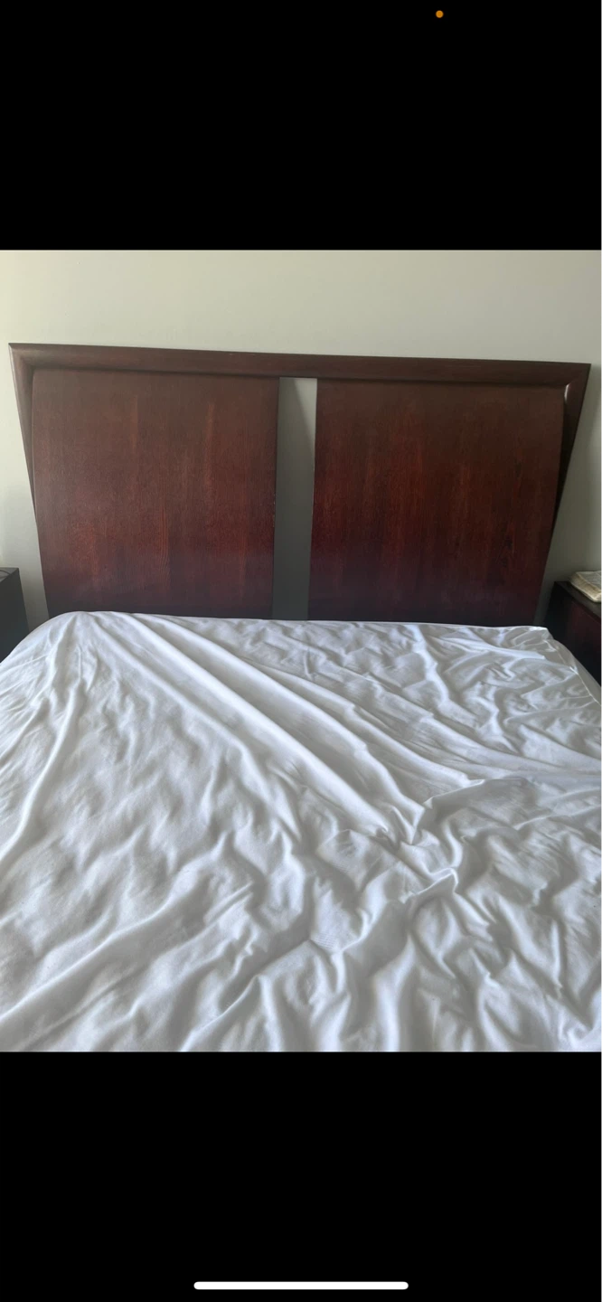 Wooden Bed Frame with Drawers. Need gone this weekend - photo 3