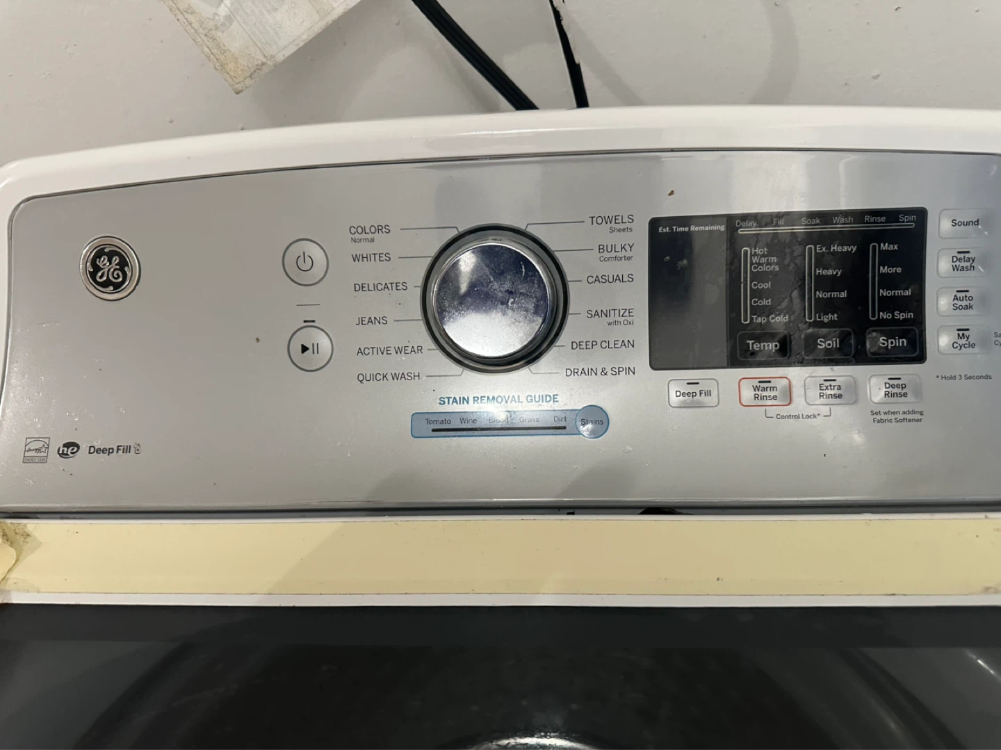 GE Top Load Washing Machine - photo 2