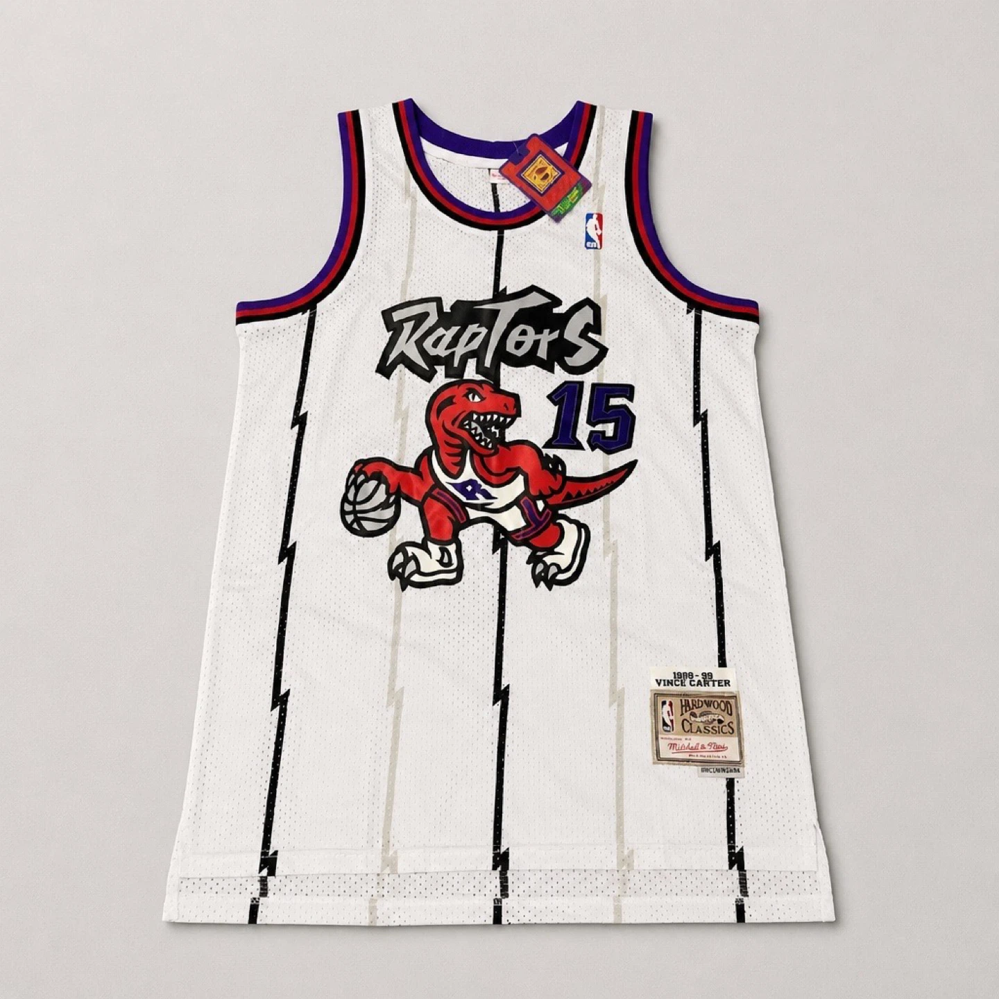 Vince Carter Raptors White Jersey #15 Retro Men’s Large