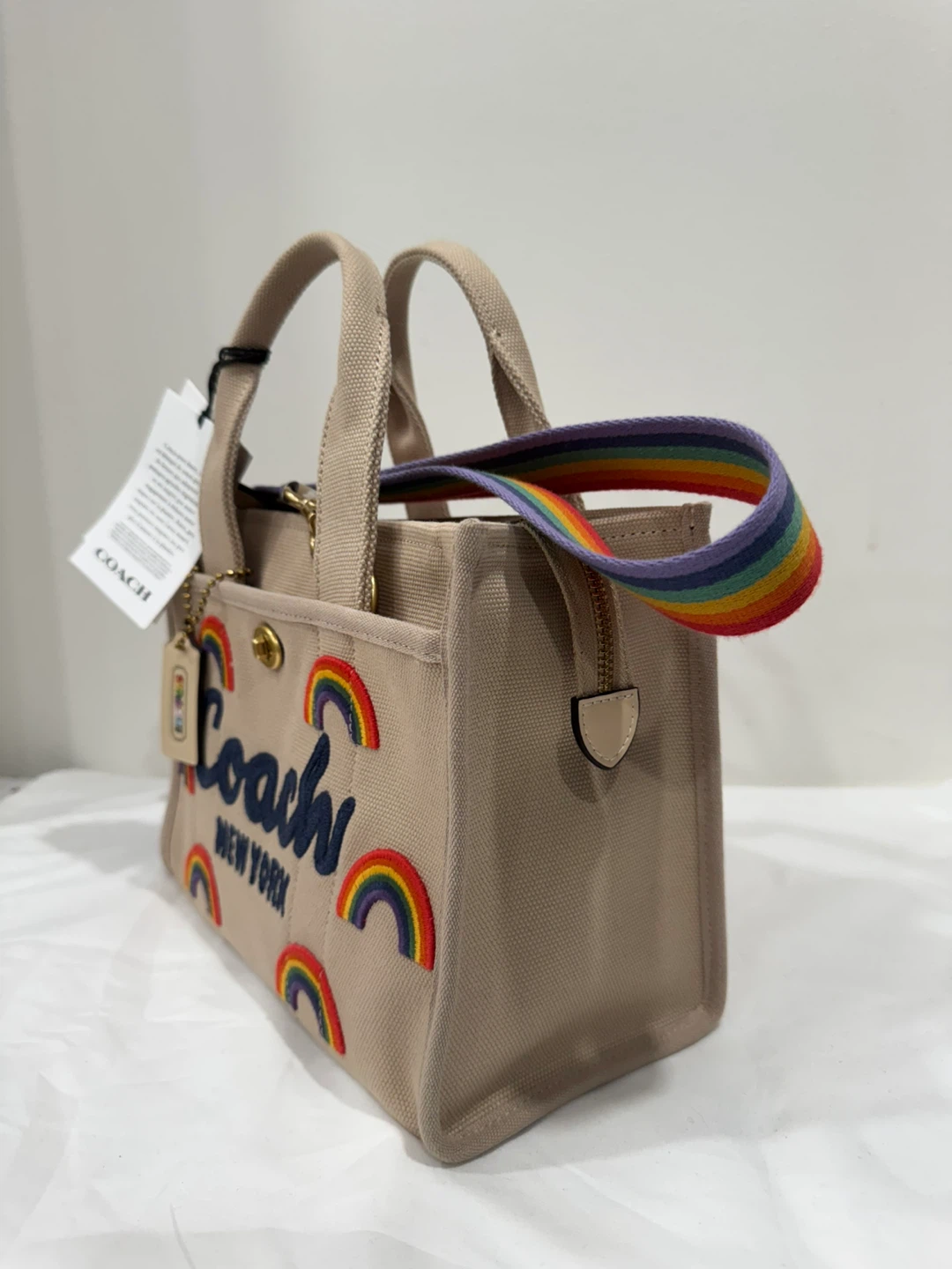 Coach Rainbow Canvas Tote Bag - photo 2