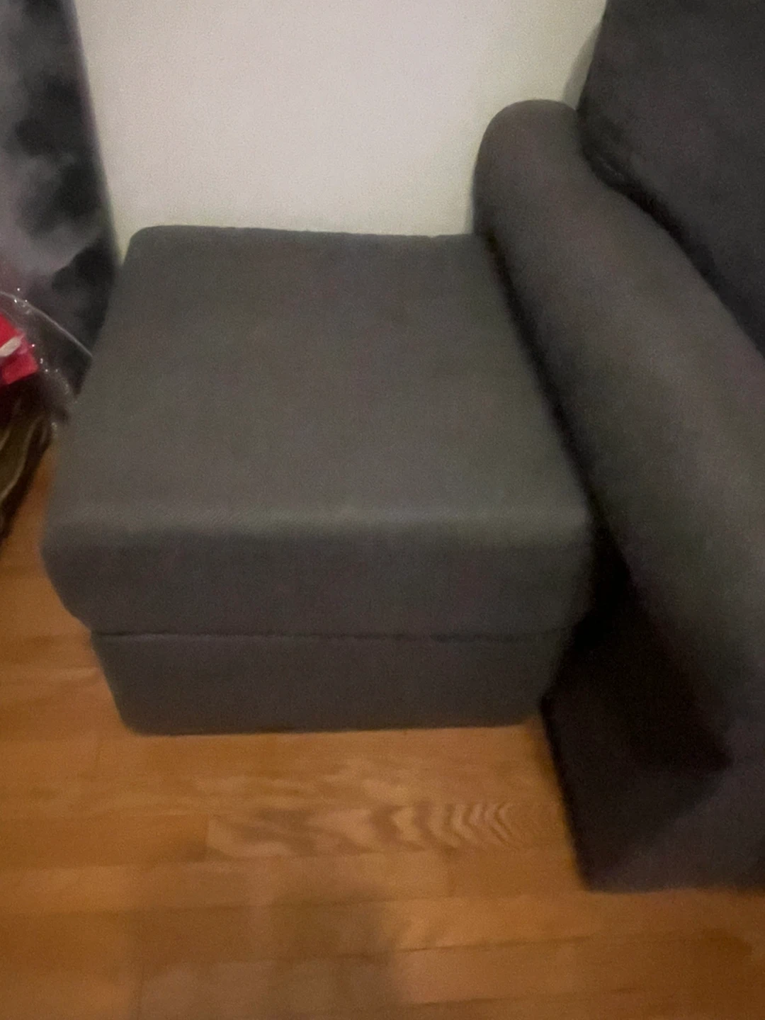 Dark Gray Sectional Sofa with Ottoman - photo 3