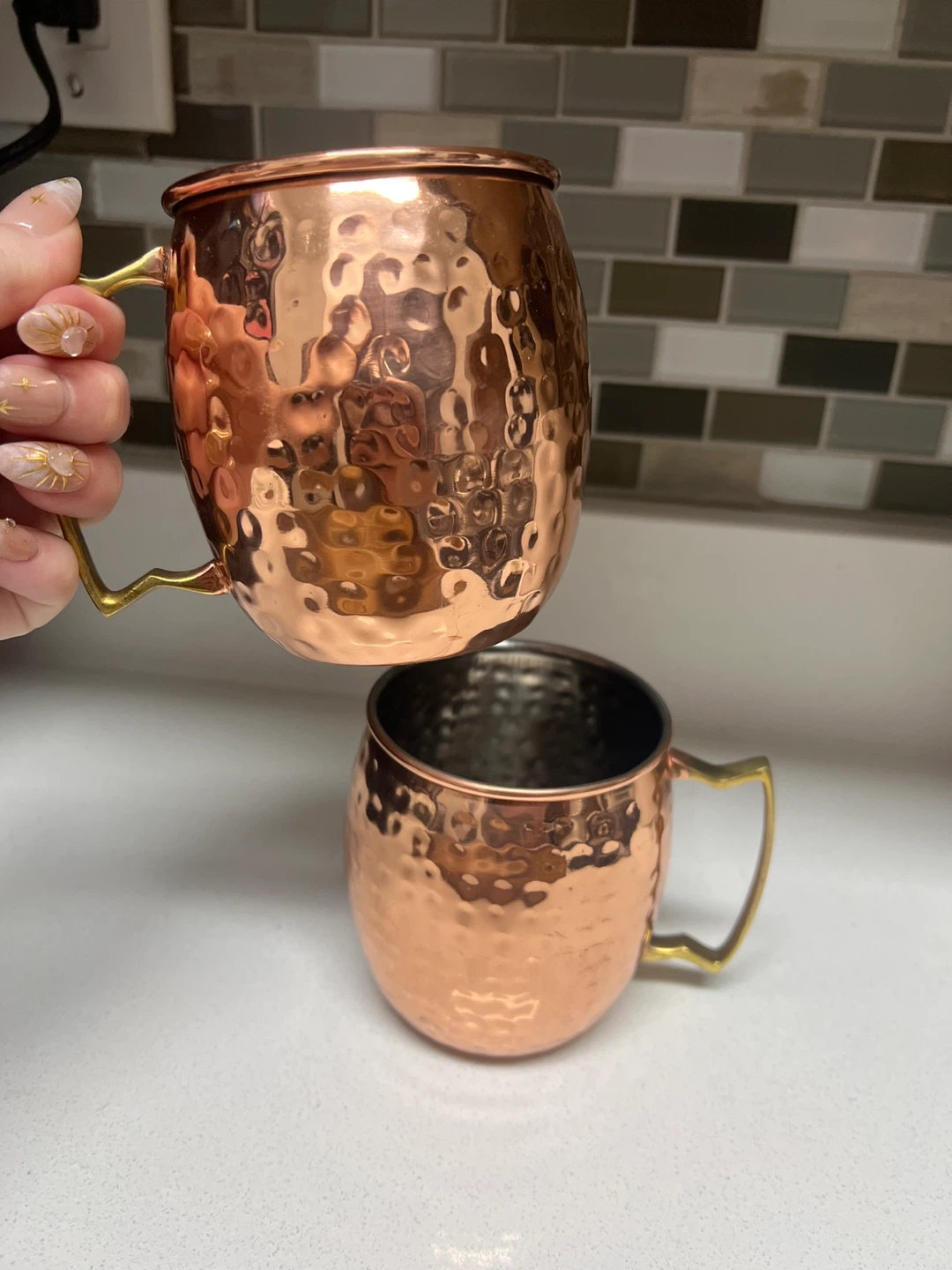 Hammered Copper Moscow Mule Mugs (Set of 2) - photo 2