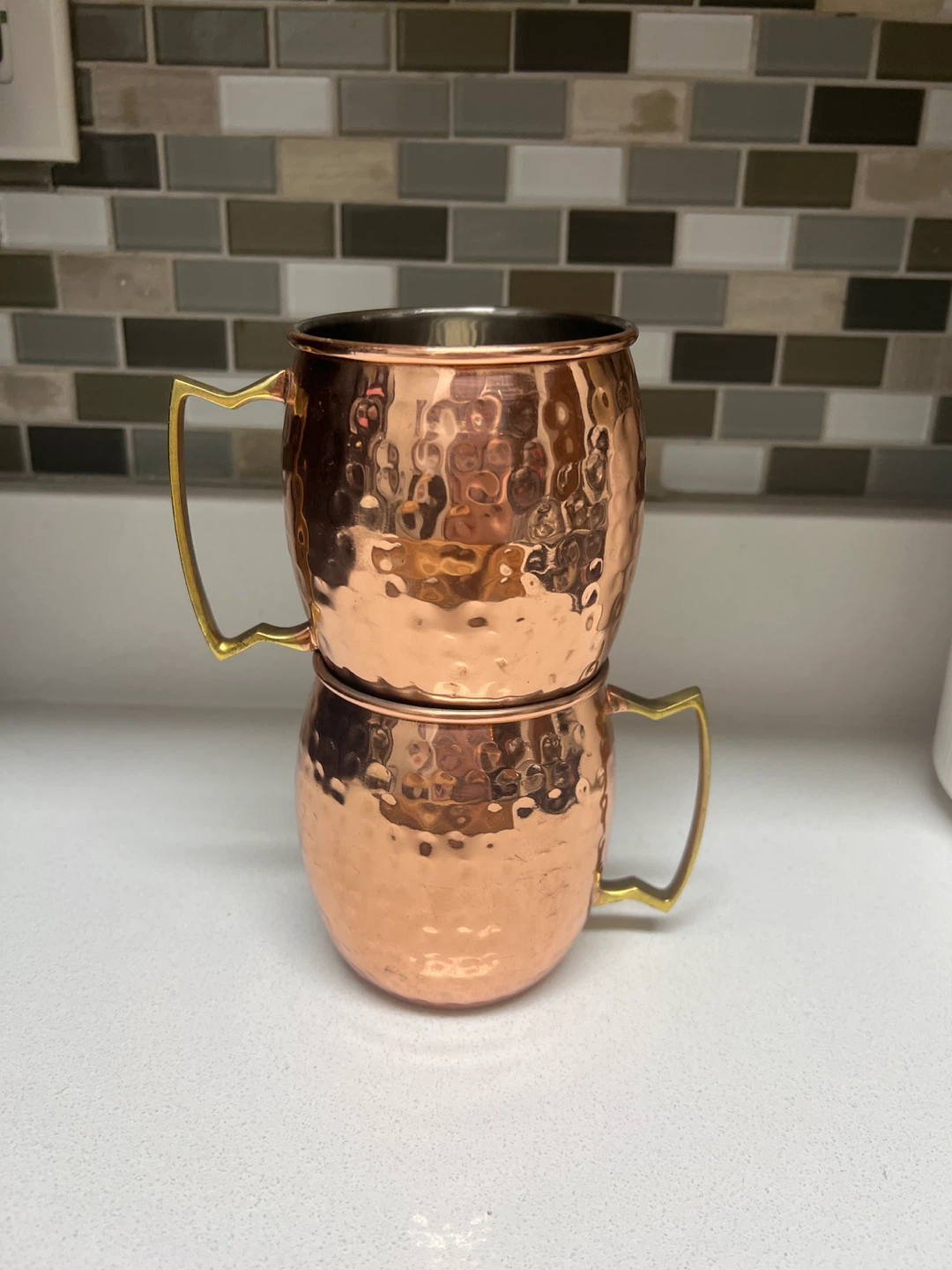 Hammered Copper Moscow Mule Mugs (Set of 2)
