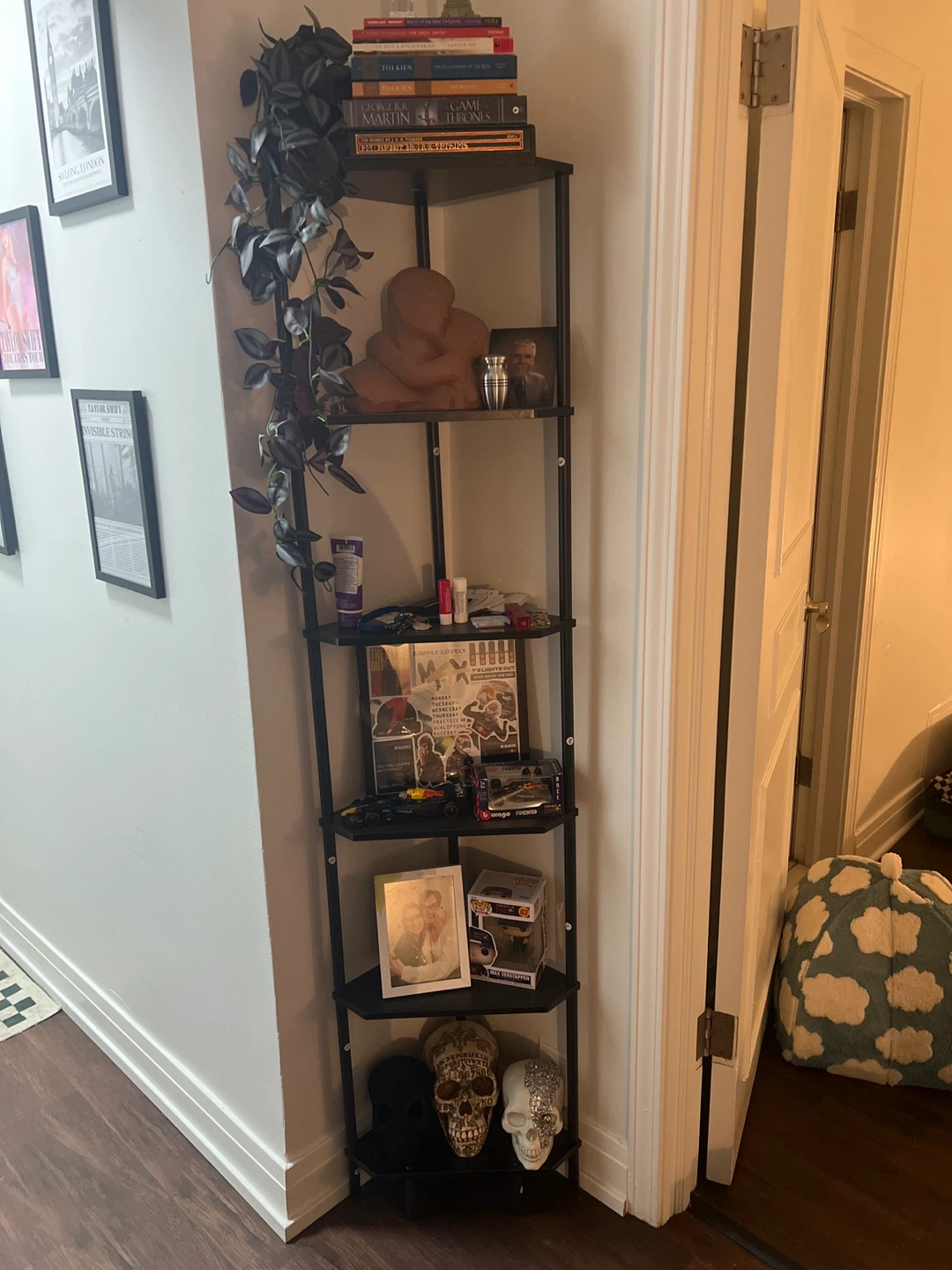 Black Corner Shelf