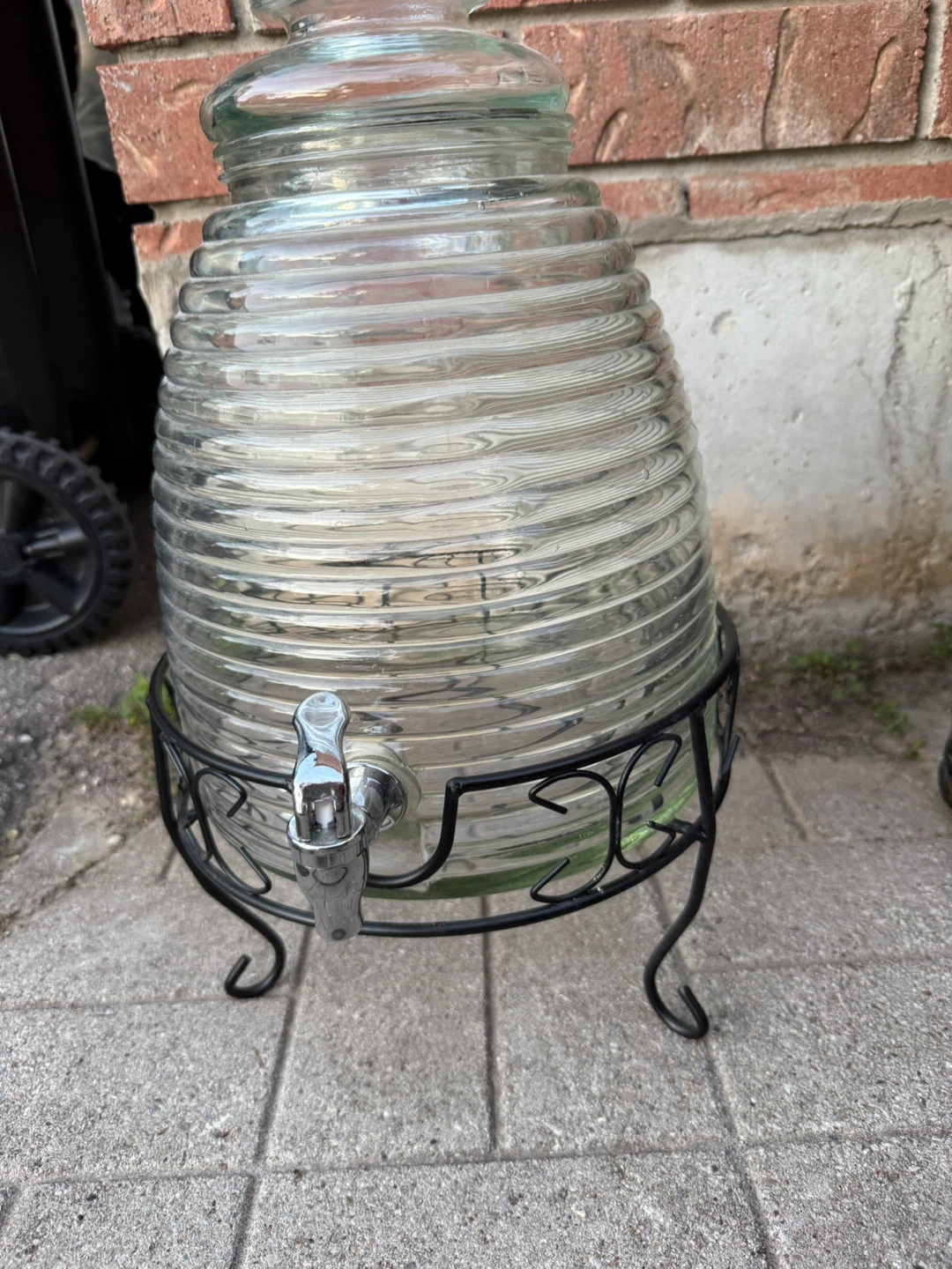 Glass Beverage Dispenser with Stand - photo 2