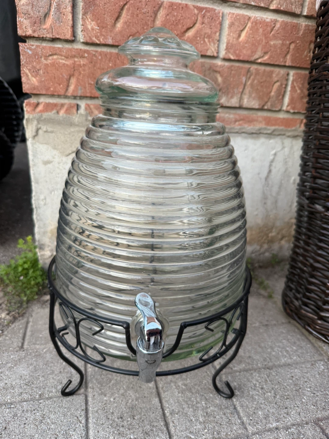 Glass Beverage Dispenser with Stand - photo 4