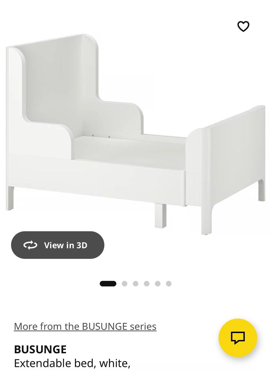 IKEA BUSUNGE Extendable Bed with new mattress