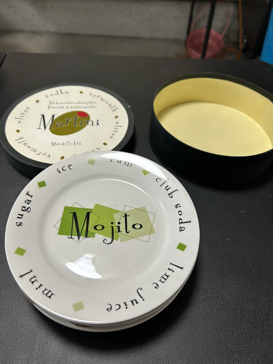 Martini Set of 4 Cocktail Plates