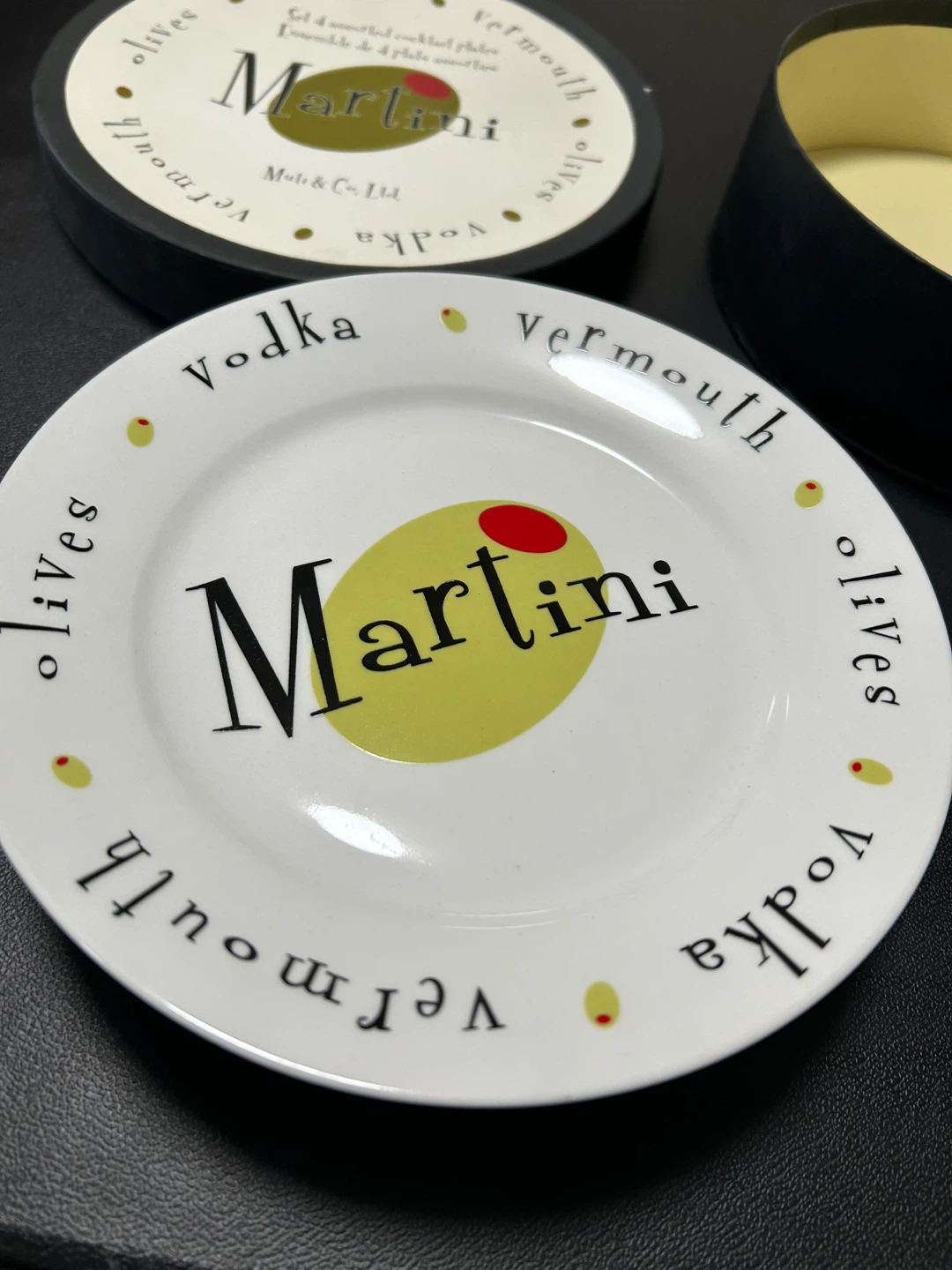 Martini Set of 4 Cocktail Plates - photo 3
