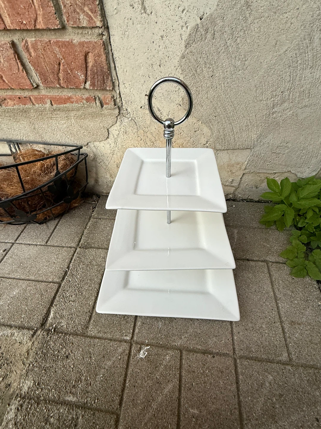 Stokes 3-Tier Square Serving Stand