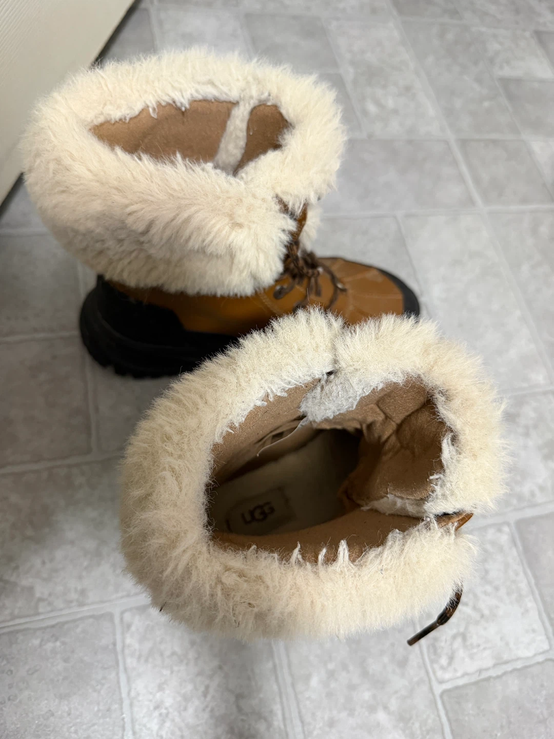 UGG Brown Winter Boots with Fur Trim - photo 5