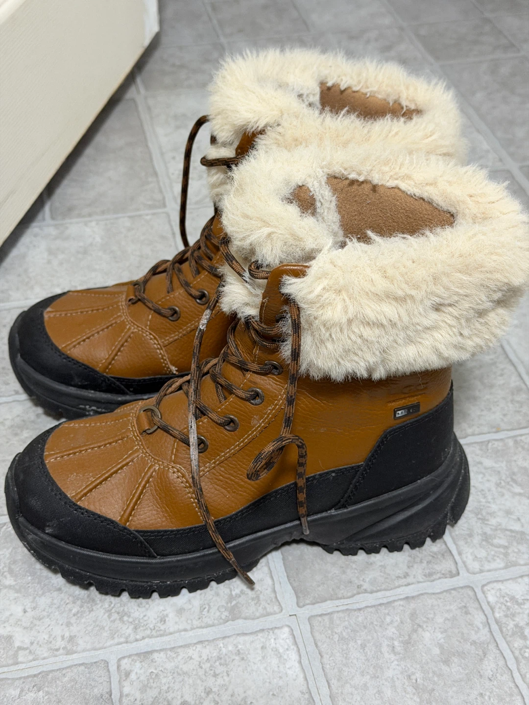 UGG Brown Winter Boots with Fur Trim - photo 2