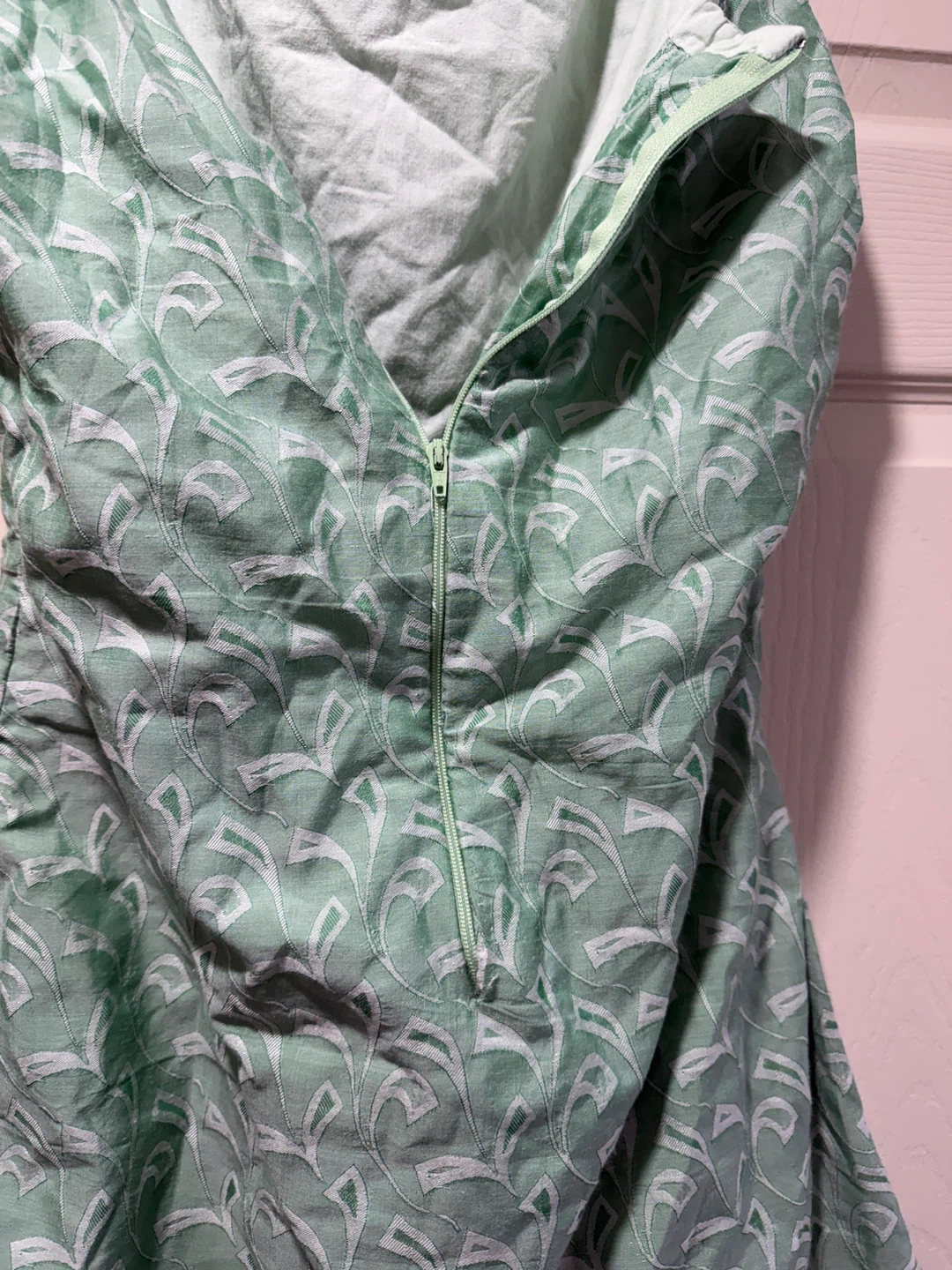Light Green Patterned Sundress - photo 3