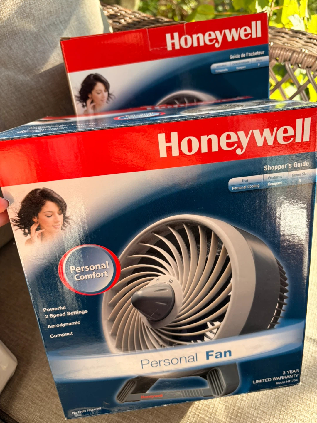 Two Honeywell Personal Comfort Fan