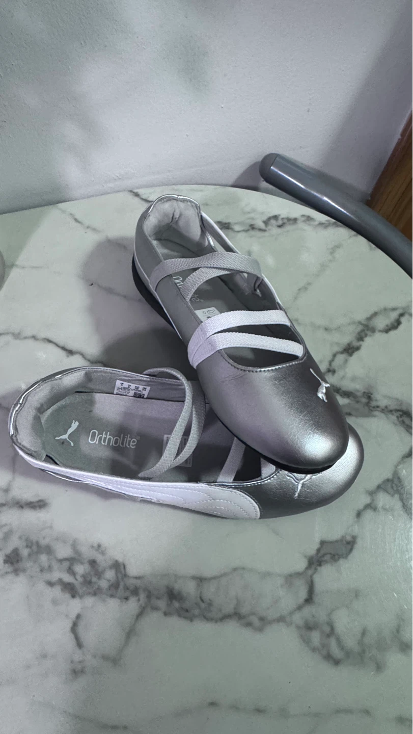 Puma Ballet Flats Silver Ortholite - photo 3
