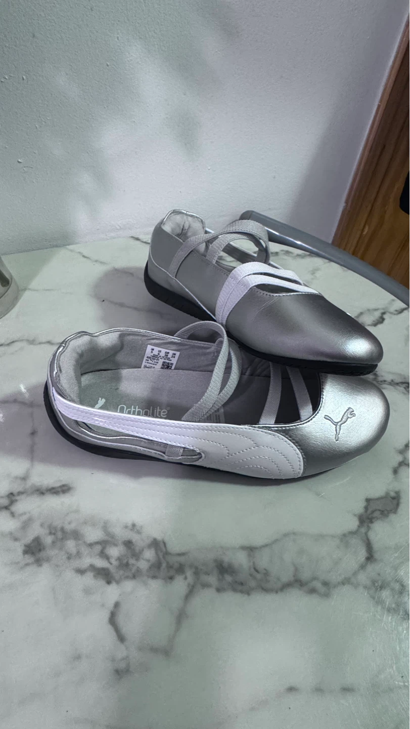 Puma Ballet Flats Silver Ortholite - photo 4