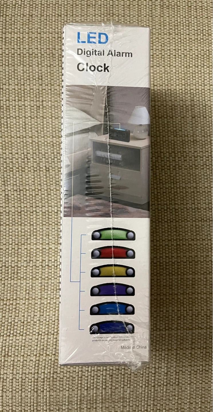 🌱Brand New LED Digital Alarm Clock with 7 Colored Night Light - photo 3