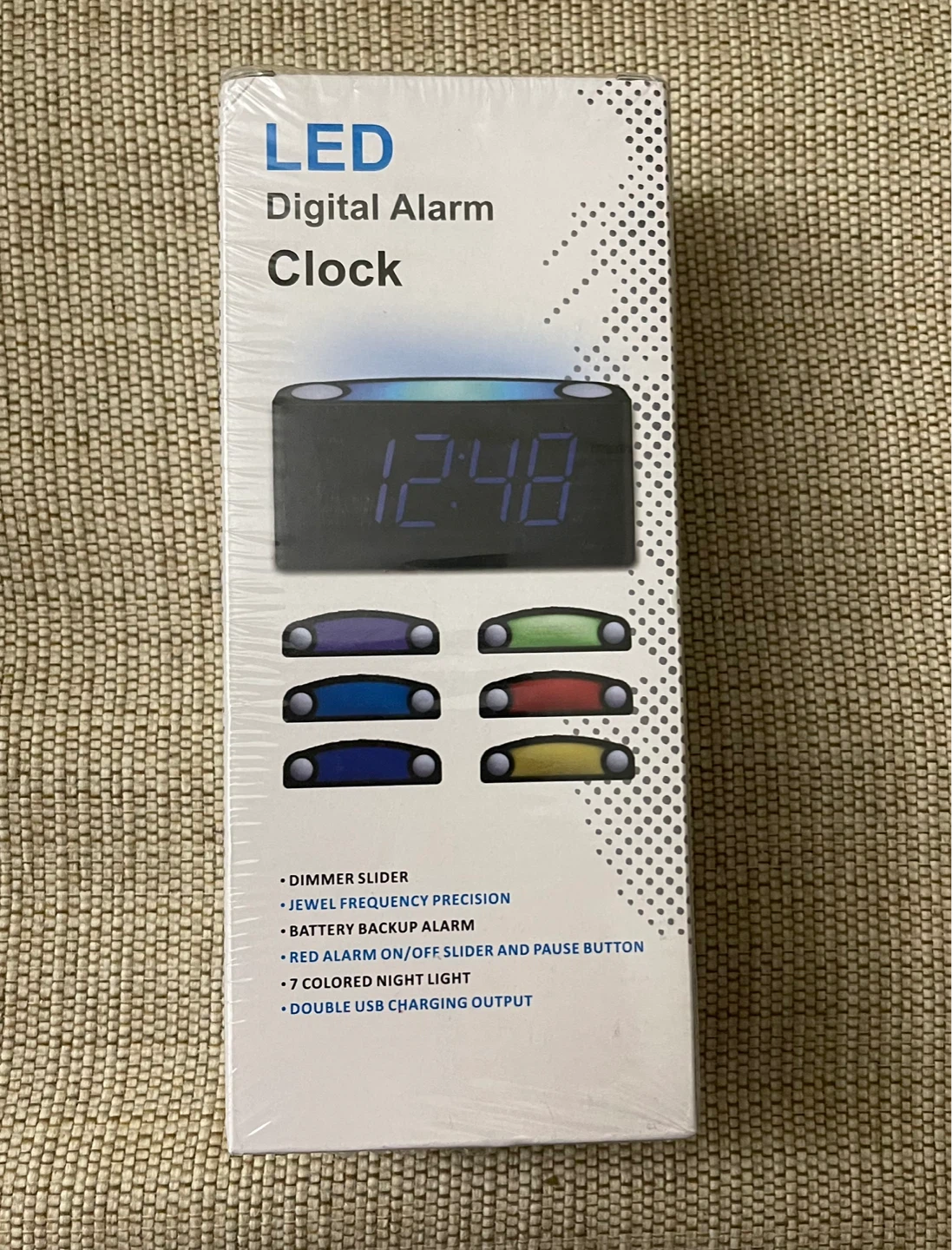🌱Brand New LED Digital Alarm Clock with 7 Colored Night Light
