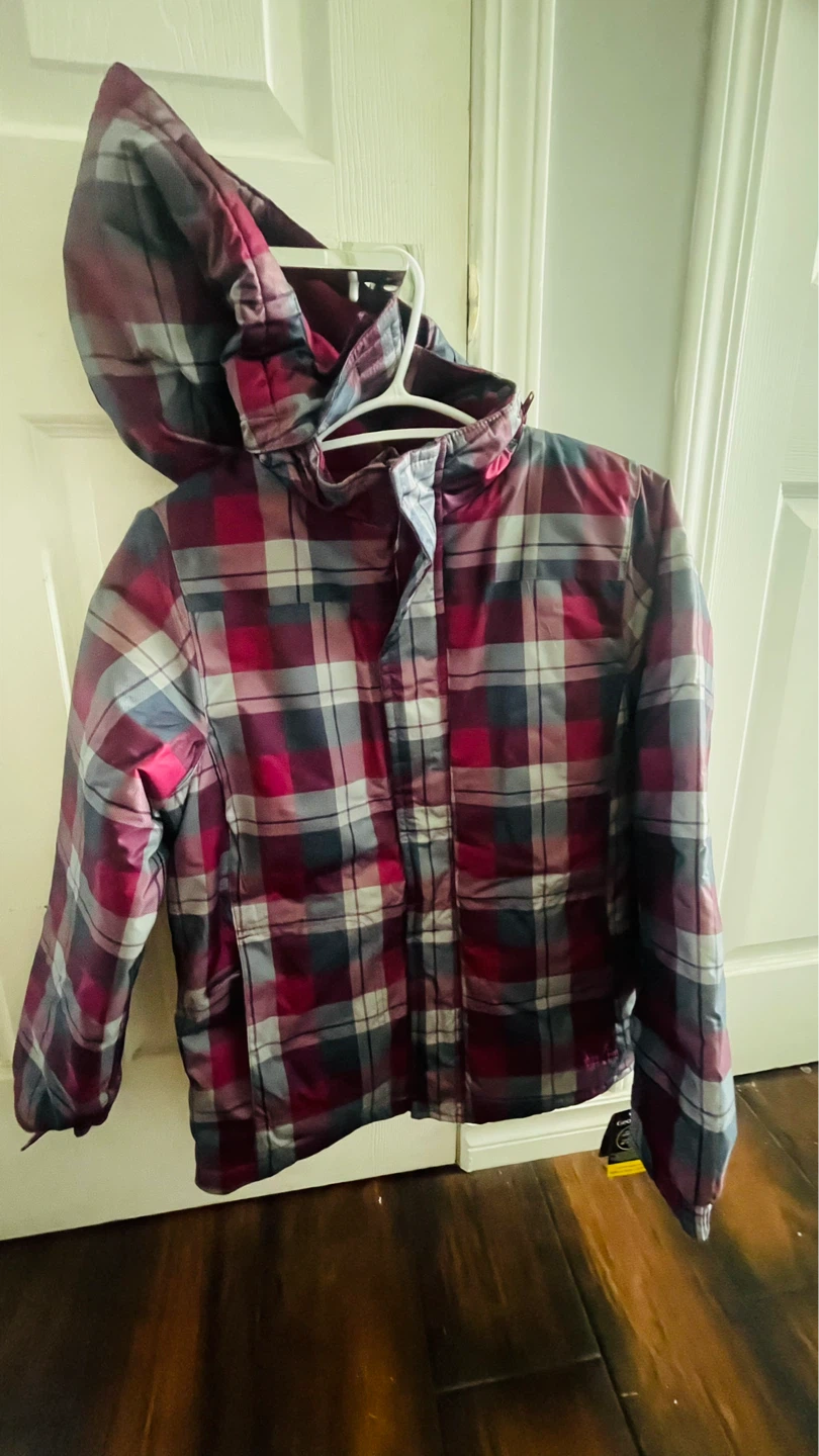 George Kids Plaid Winter Jacket Size M/M 10-12