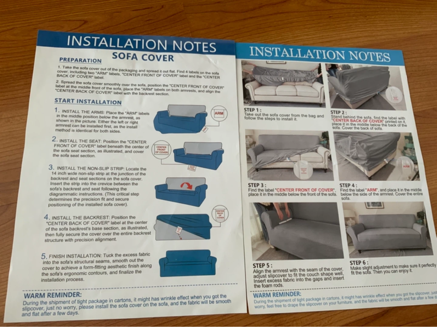 FREE 2 waterproof couch covers, loveseat & 1-seater