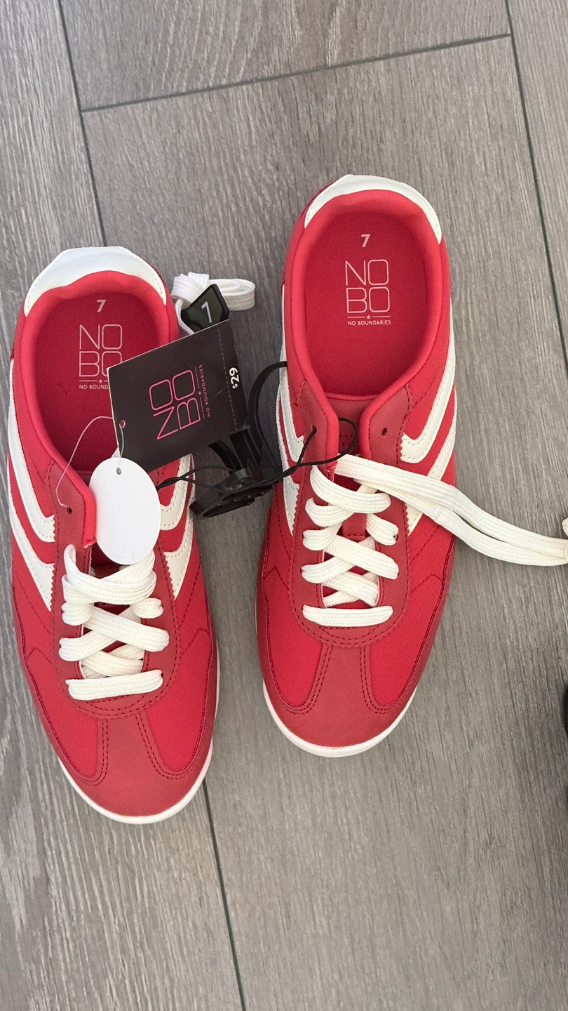 New Red Sneakers - Size 7
