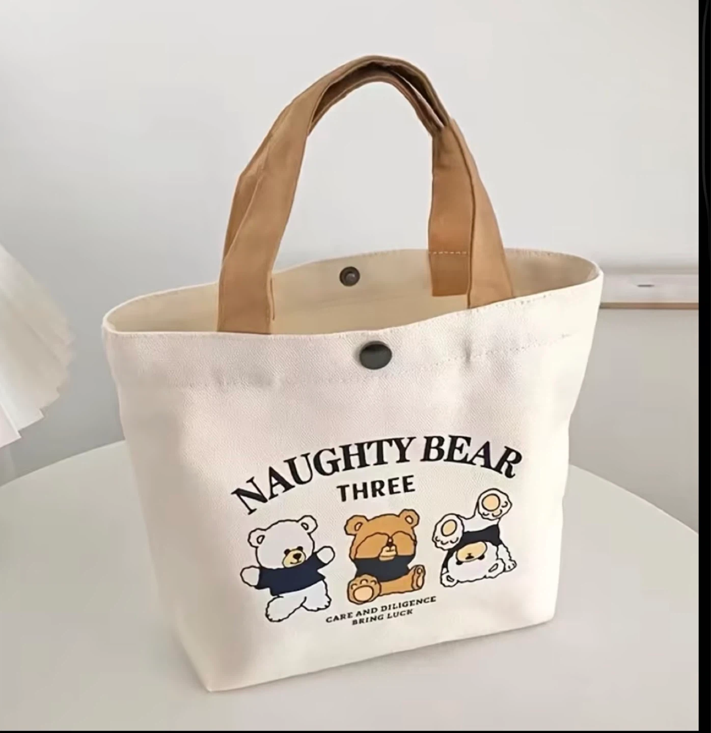 Naughty Bear Canvas Tote Bag