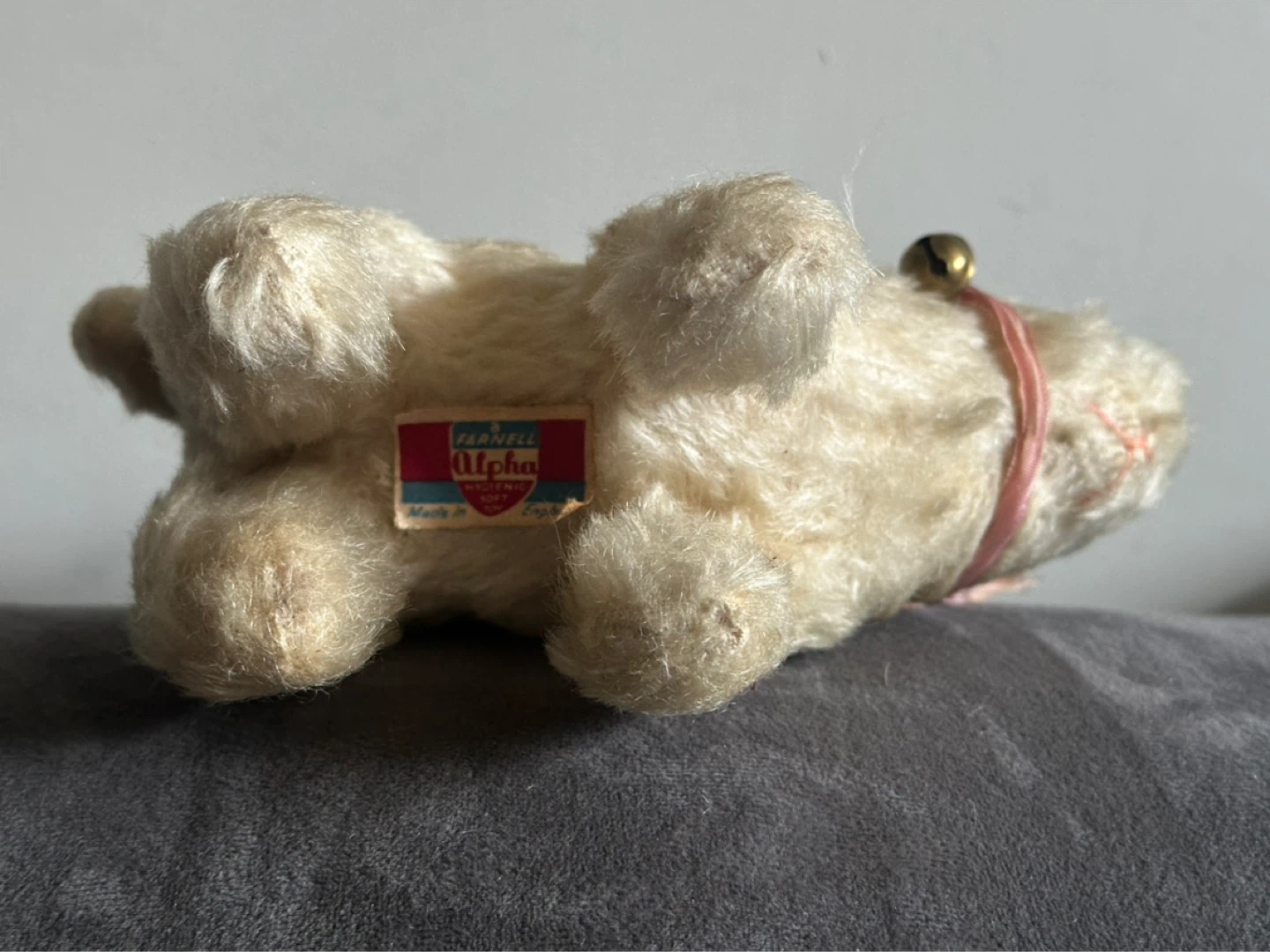Antique Mohair Farnell Alpha Lamb Made in England with label - photo 5