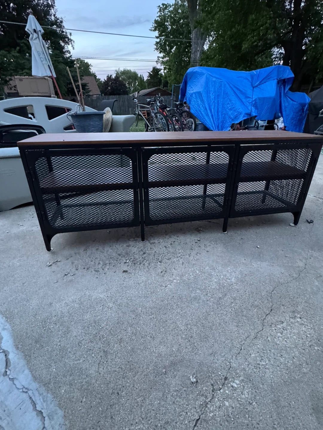 Industrial Style TV Stand / Console Table - photo 2