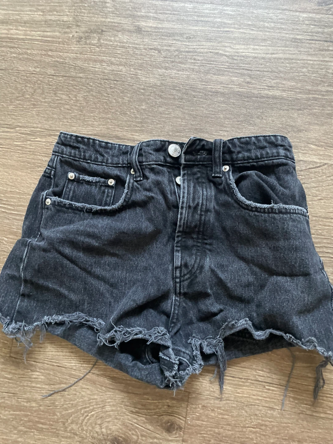 ZARA Denim Shorts - Black - photo 3
