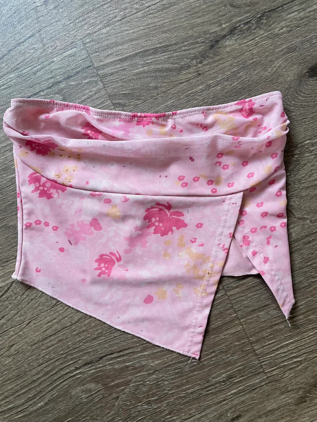 Pink Floral Tube Top