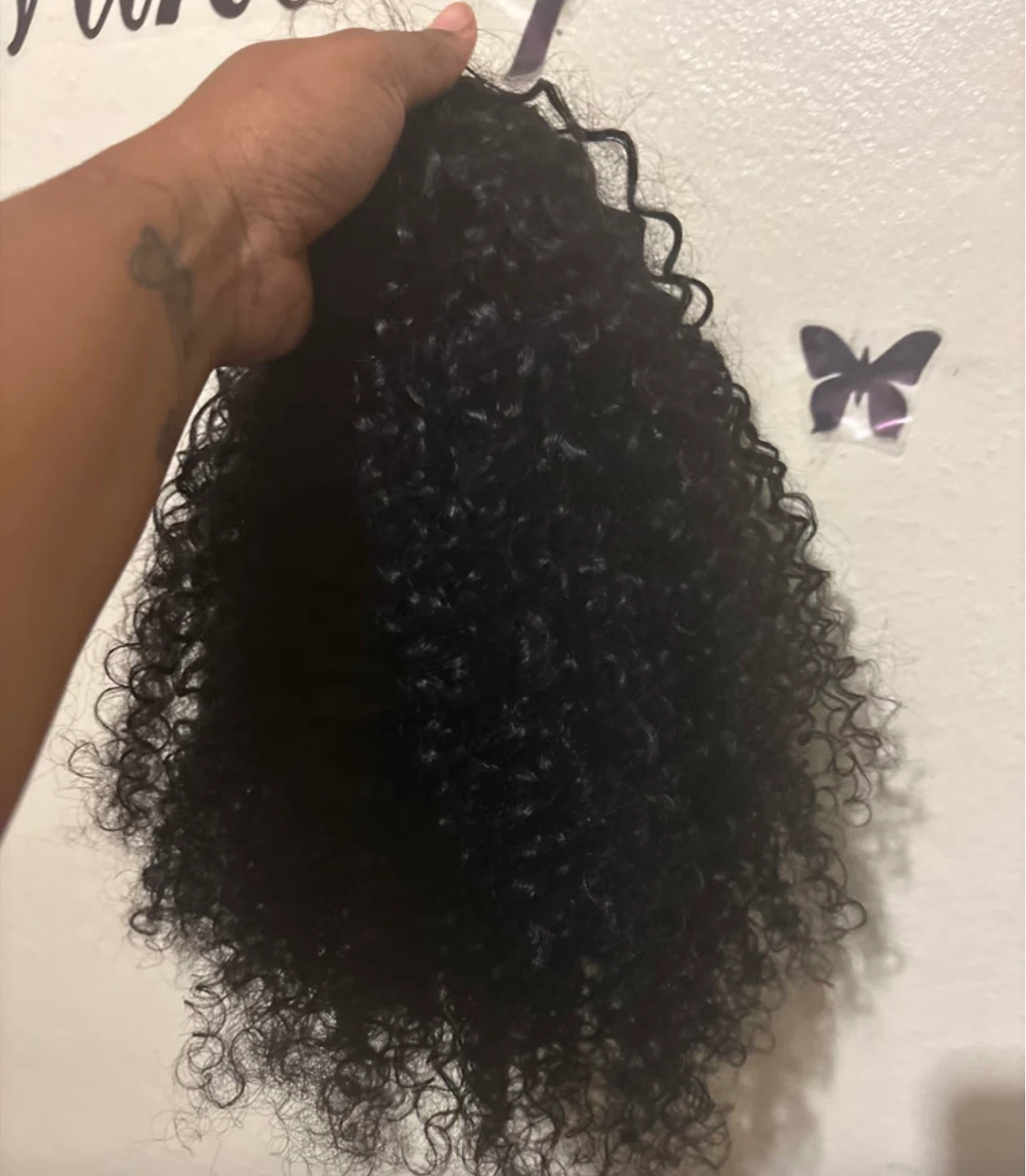 Black Curly Hair Extension